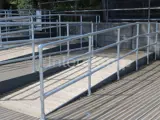 disability ramp with DDA handrails, using Interclamp steel tubing and key clamp fitting